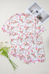 Short Sleeve Notch Lapel Western Graphic Pajama Set