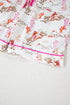 Short Sleeve Notch Lapel Western Graphic Pajama Set