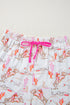 Short Sleeve Notch Lapel Western Graphic Pajama Set