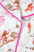 Short Sleeve Notch Lapel Western Graphic Pajama Set