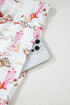 Short Sleeve Notch Lapel Western Graphic Pajama Set