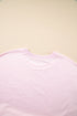 Short Sleeve Raw Edge Jersey Knit Babydoll Dress