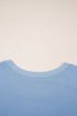 Short Sleeve Raw Edge Jersey Knit Babydoll Dress