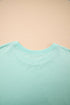 Short Sleeve Raw Edge Jersey Knit Babydoll Dress