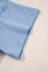 Short Sleeve Raw Edge Jersey Knit Babydoll Dress