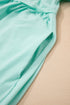 Short Sleeve Raw Edge Jersey Knit Babydoll Dress