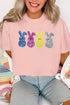 Short Sleeve Sequin Rabbit Graphic Crew Neck Tee