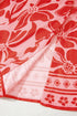 Short Sleeve Shirred Waist A Line Bohemian Floral Dress