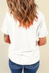 Short Sleeve Slogan Print Crew Neck Graphic Tee