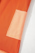 Short Sleeve V Neck Patch Pocket Loose Fit Romper