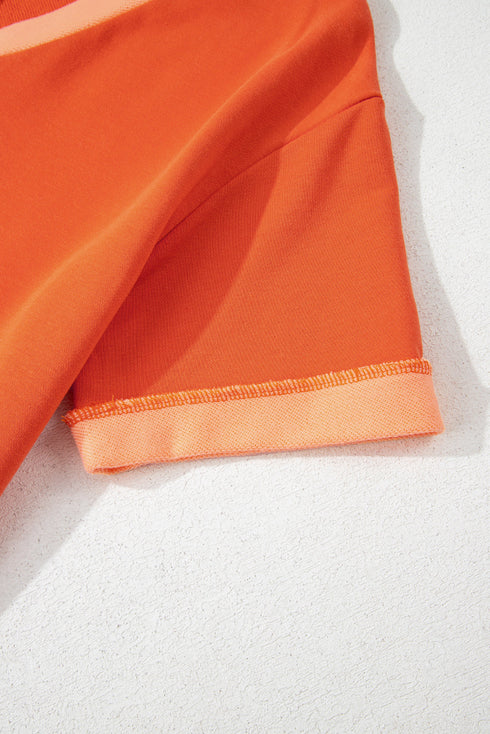 Short Sleeve V Neck Patch Pocket Loose Fit Romper