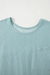 Short Sleeve Waffle Knit Babydoll Tunic