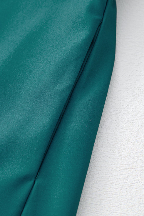 Skobeloff Boho Floral Ruffle Puff Sleeve Lace-up V Neck Mini Dress