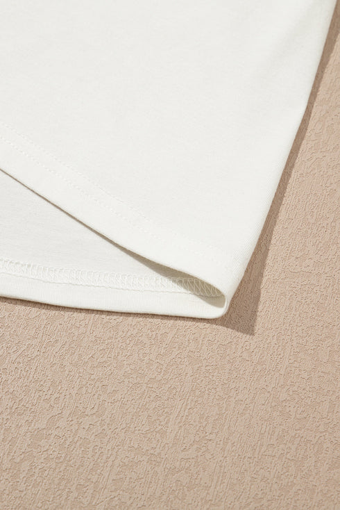 Sky Blue USA Graphic Crewneck Plus Size Patriotic Tee