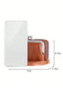 Sleek Minimalist Smooth Vegan Leather Zippered Pouch Wristlet