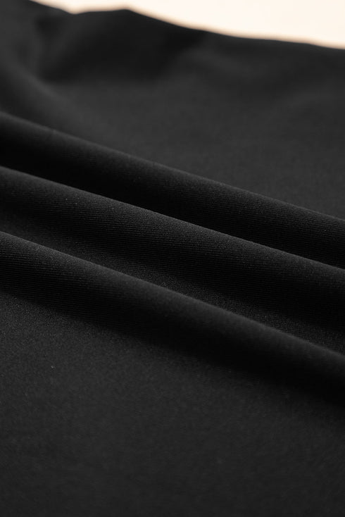 Sleek Square Neck Long Sleeve Fitted Top