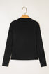 Sleek Square Neck Long Sleeve Fitted Top