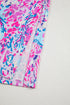 Sleeveless Abstract Print Side Slit Maxi Dress