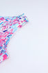 Sleeveless Abstract Print Side Slit Maxi Dress