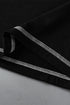 Sleeveless Contrast Stitch Crew Neck Curved Hem Tank Top