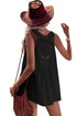 Sleeveless Crochet Medallion Back Flowy Boho Tank Top