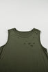 Sleeveless Distressed Cutout Detail Relaxed Fit Tank Top