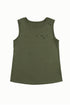 Sleeveless Distressed Cutout Detail Relaxed Fit Tank Top