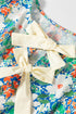 Sleeveless Floral Print Peplum Blouse With Bow Detail
