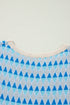 Sleeveless Geometric Pattern Crew Neck Knit Tank Top