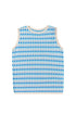 Sleeveless Geometric Pattern Crew Neck Knit Tank Top