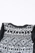 Sleeveless Geometric Print Zip Front Dress