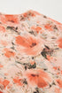 Sleeveless High Neck Mesh Botanical Print Top