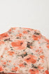 Sleeveless High Neck Mesh Botanical Print Top