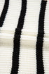Sleeveless High Neck Striped Ruched Knit Dress