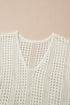 Sleeveless Hollow Out Drawstring Waist Knit Cover Up Dress