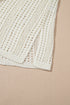 Sleeveless Hollow Out Drawstring Waist Knit Cover Up Dress