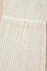 Sleeveless Hollow Out Drawstring Waist Knit Cover Up Dress