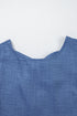 Sleeveless Knot Scoop Back Ruffle Hem Mini Dress
