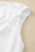 Sleeveless Knot Shoulder V Neck Woven Tank Top