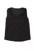 Sleeveless Knot Shoulder V Neck Woven Tank Top