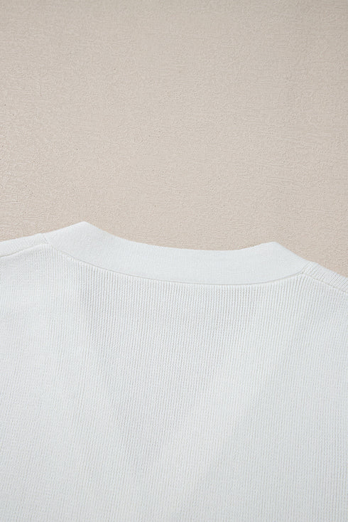 Sleeveless Ribbed Button Down V Neck Sweater Vest