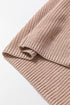 Sleeveless Ribbed Knit Fold Over Turtleneck Sweater