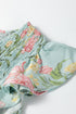 Sleeveless Ruffled Smocked Bodice Floral Print Tiered Maxi Dress