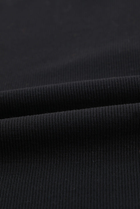 Sleeveless Scoop Neck Button Tank Top