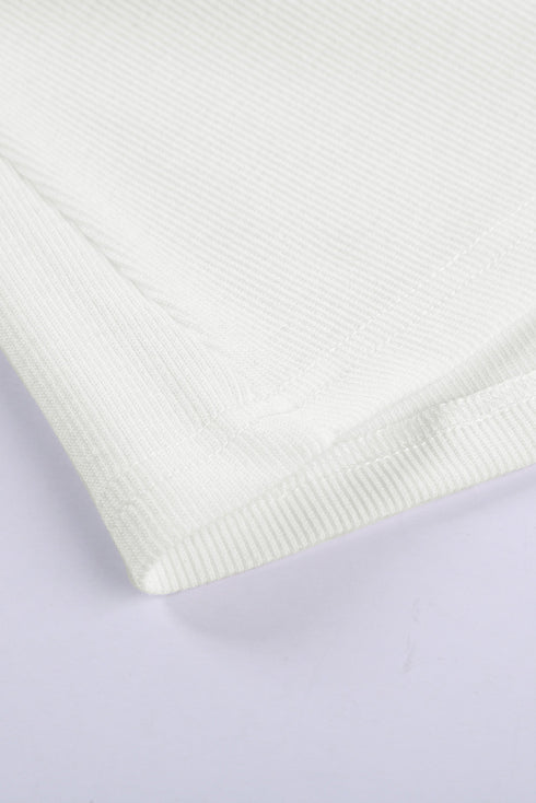 Sleeveless Scoop Neck Button Tank Top