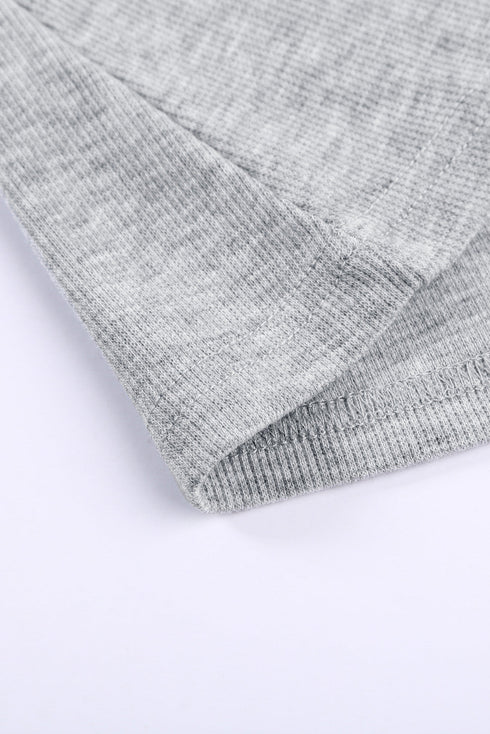 Sleeveless Scoop Neck Button Tank Top