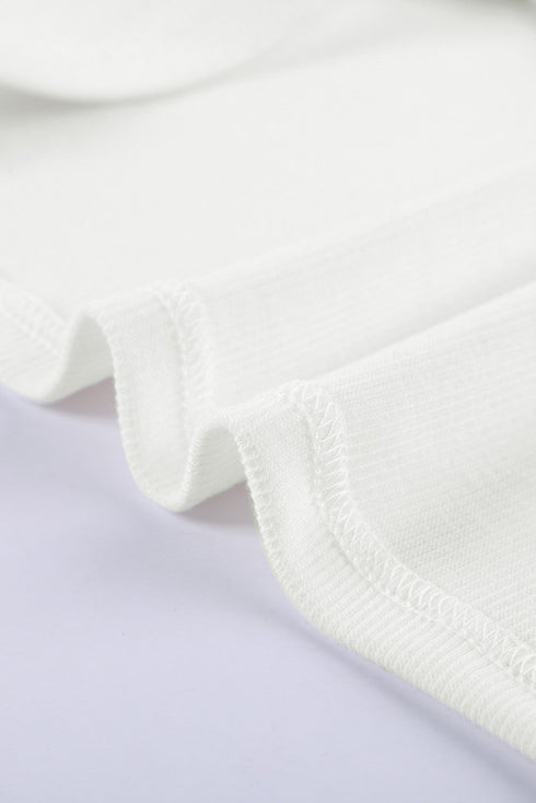 Sleeveless Scoop Neck Button Tank Top