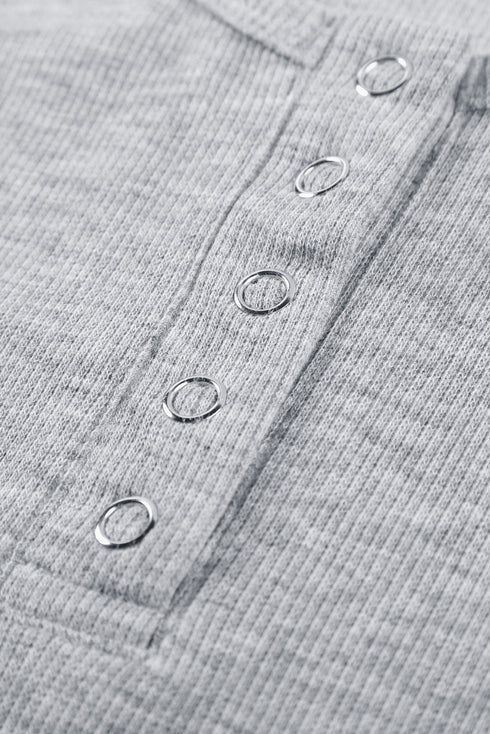 Sleeveless Scoop Neck Button Tank Top