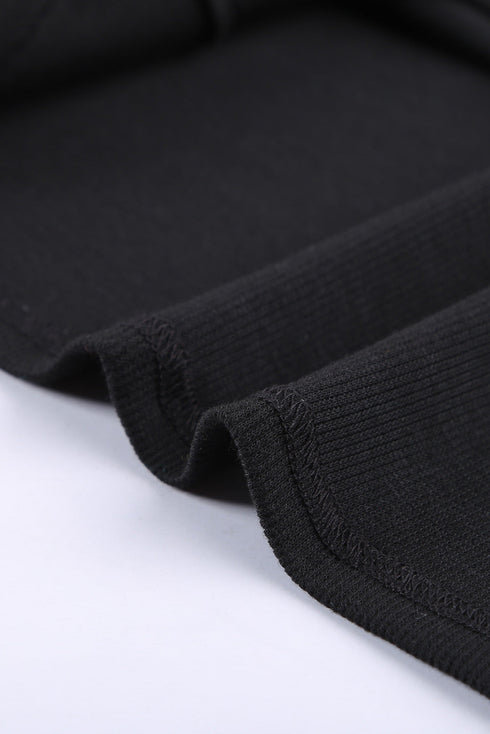 Sleeveless Scoop Neck Button Tank Top