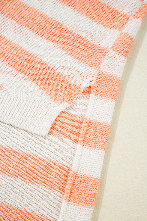 Sleeveless Star And Stripe Notched Neckline Knit Top